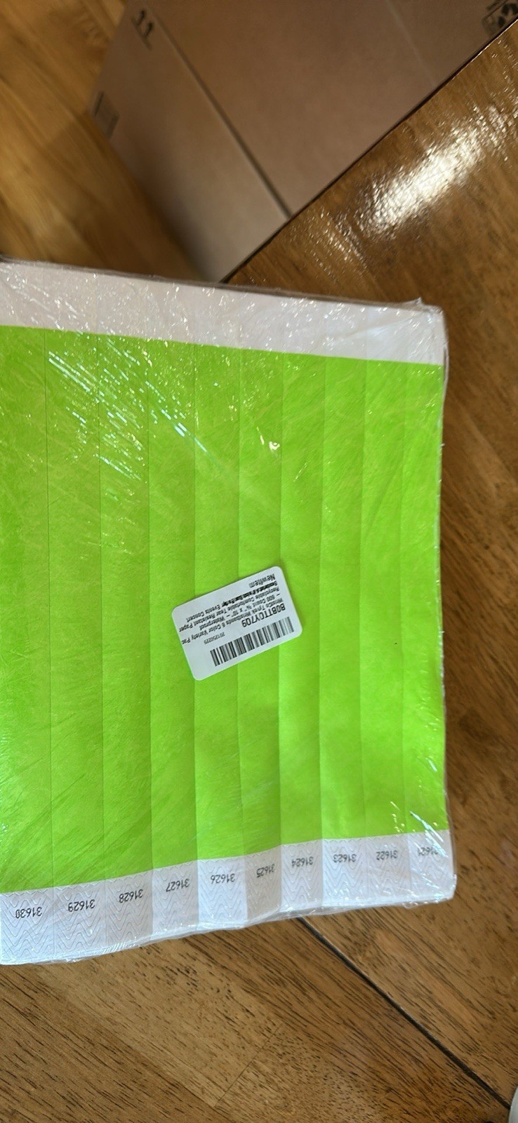 Waterproof 6 Color 600 Count Wristbands for Events