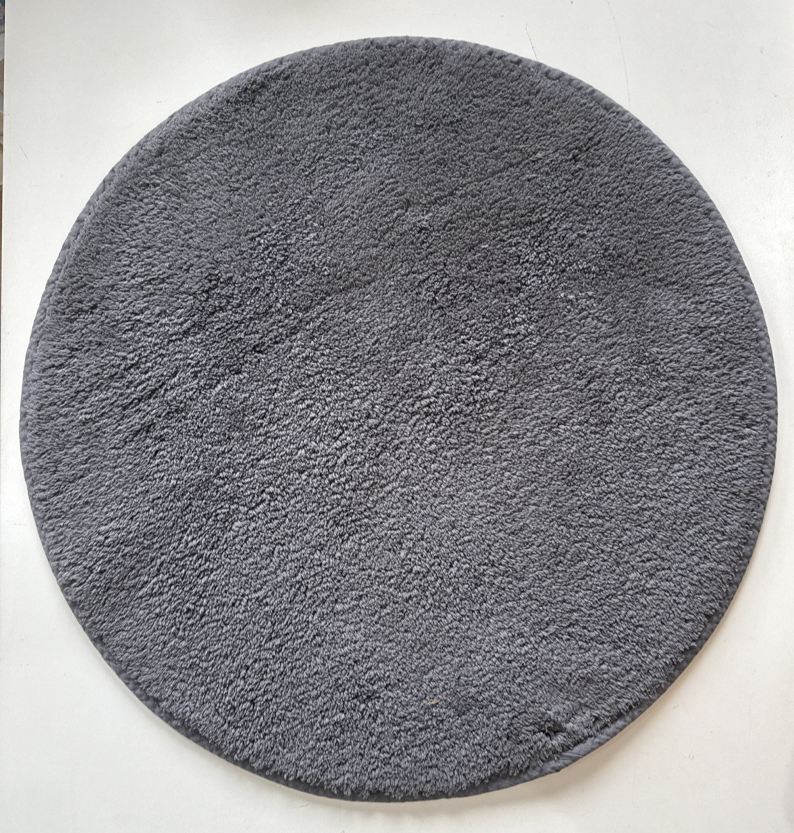 New Ikea SODERSJON Bath mat, dark gray/round, 22 "