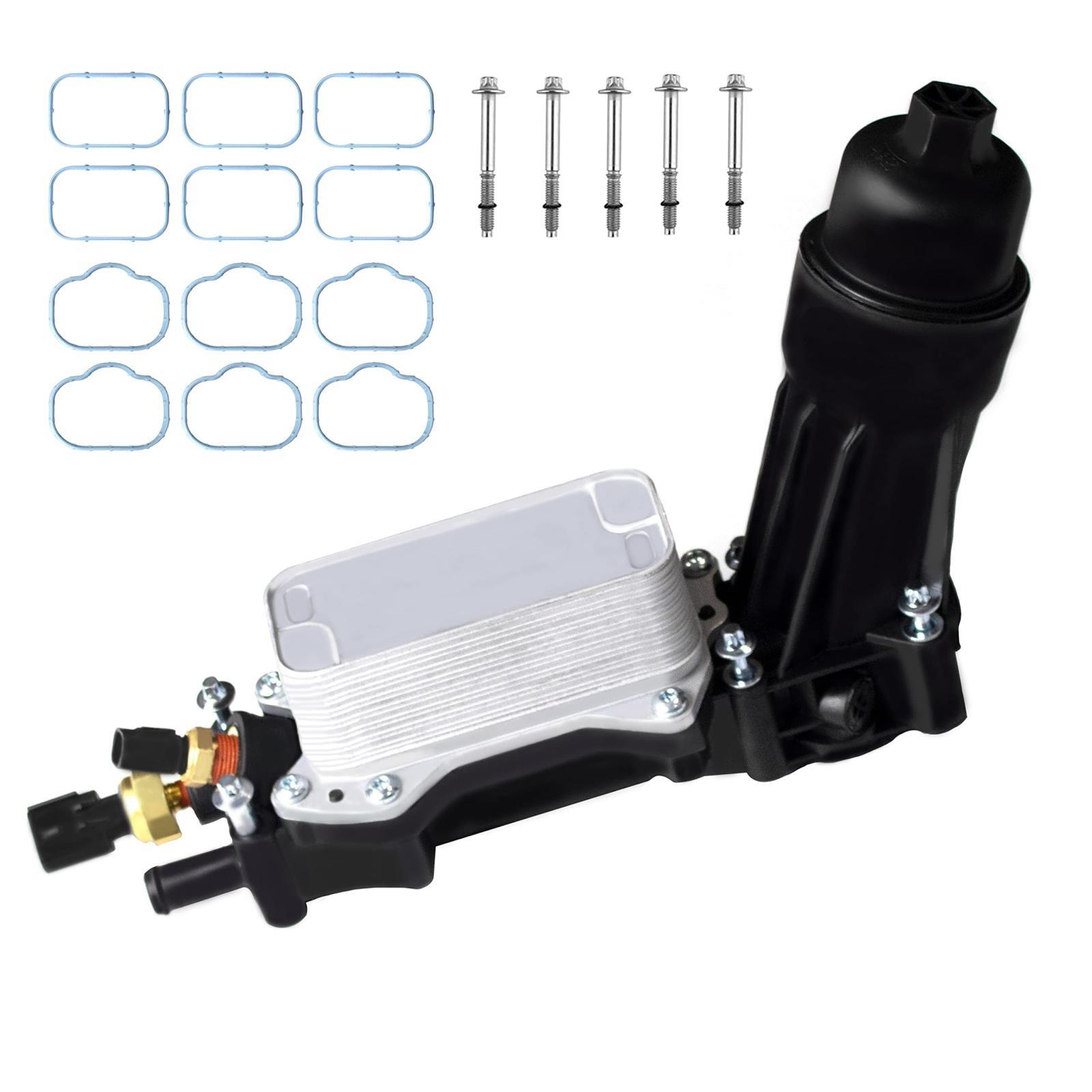Engine Oil Cooler Filter Housing Adapter For 14-2018 Chrysler Dodge Jeep V6 3.6L