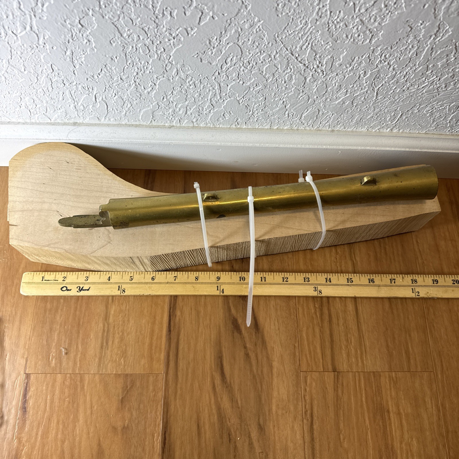 Blunderbuss Pistol Kit Brass And Maple Wood - Read