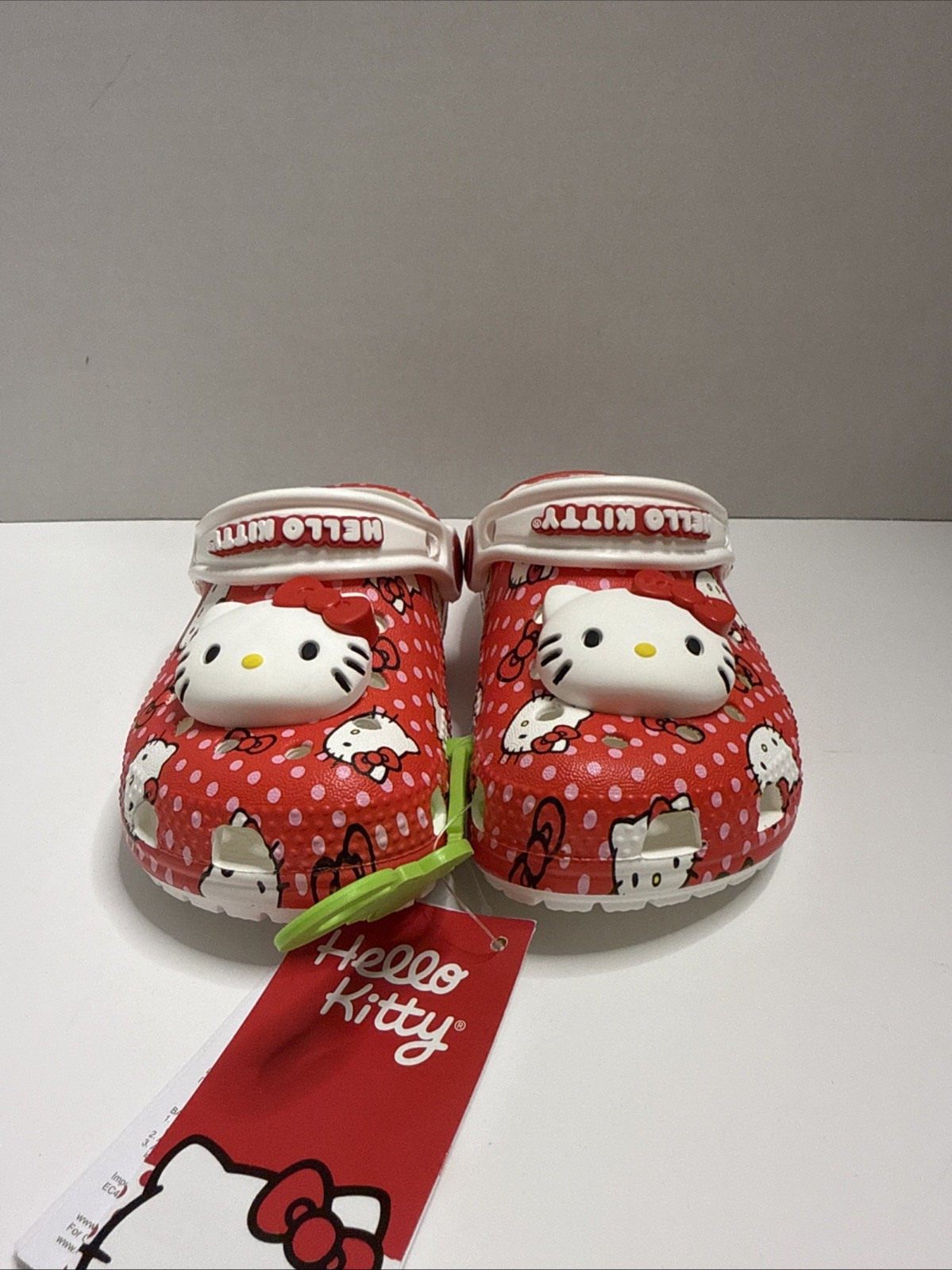 Tolddler Kids Crocs x Hello Kitty Red Classic Clog Brand New With Tags