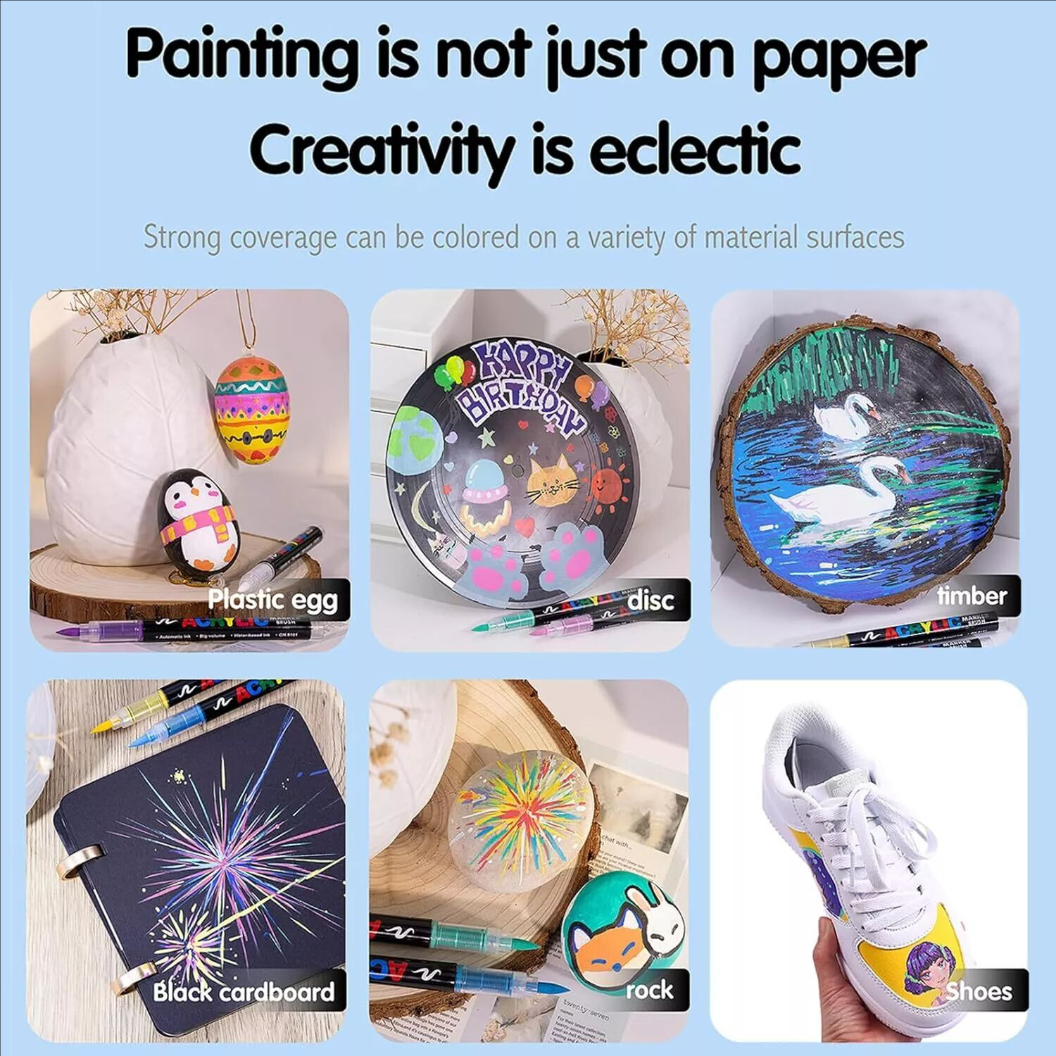 12/36 Acrylic DC marker pen Permanent Paint Water-Based Art Multifunction DIYpen