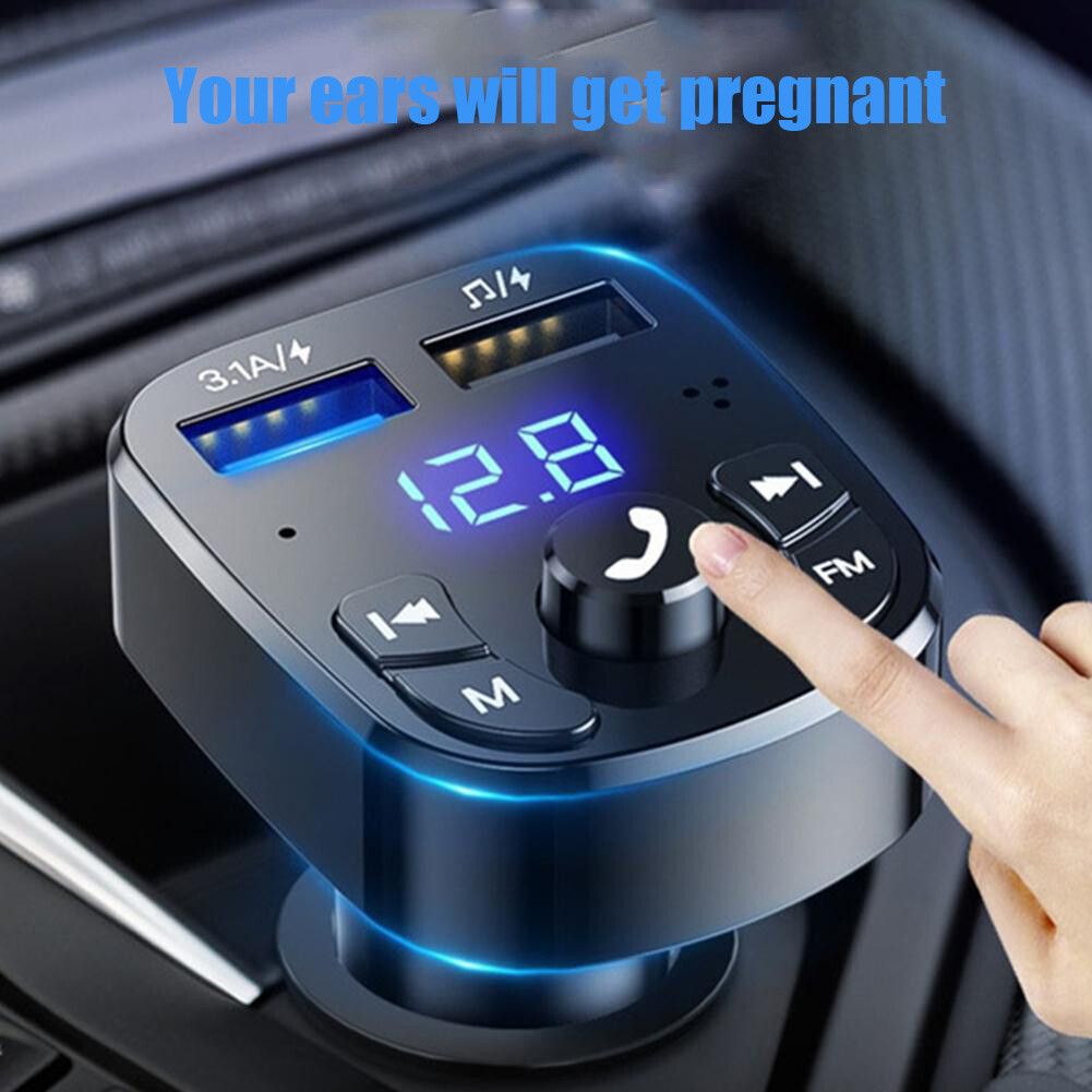 In-Car Bluetooth Hands Free MP3 Player/Phone to Radio FM Transmitter Modulator⇖