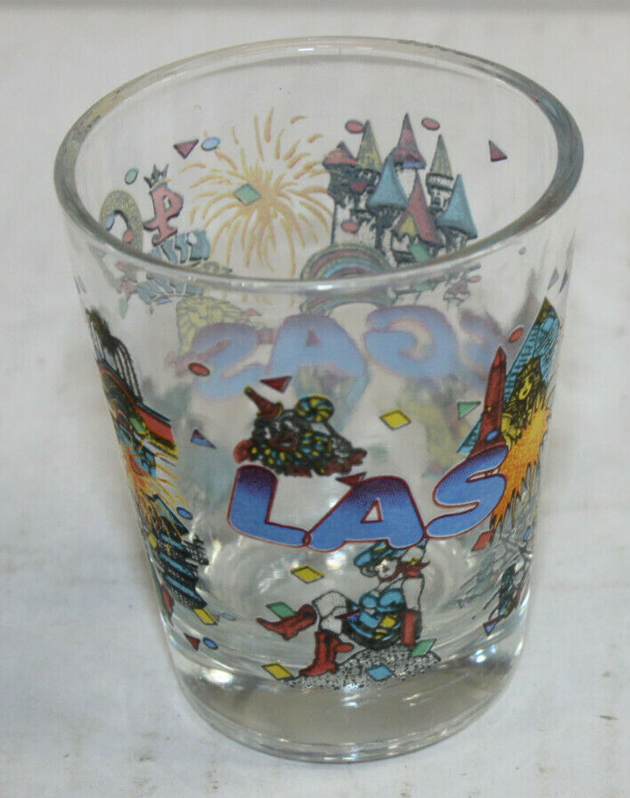 Las Vegas Casinos Souvenir Shot Glass Various Casinos Luxor MGM 4 Horseshoes