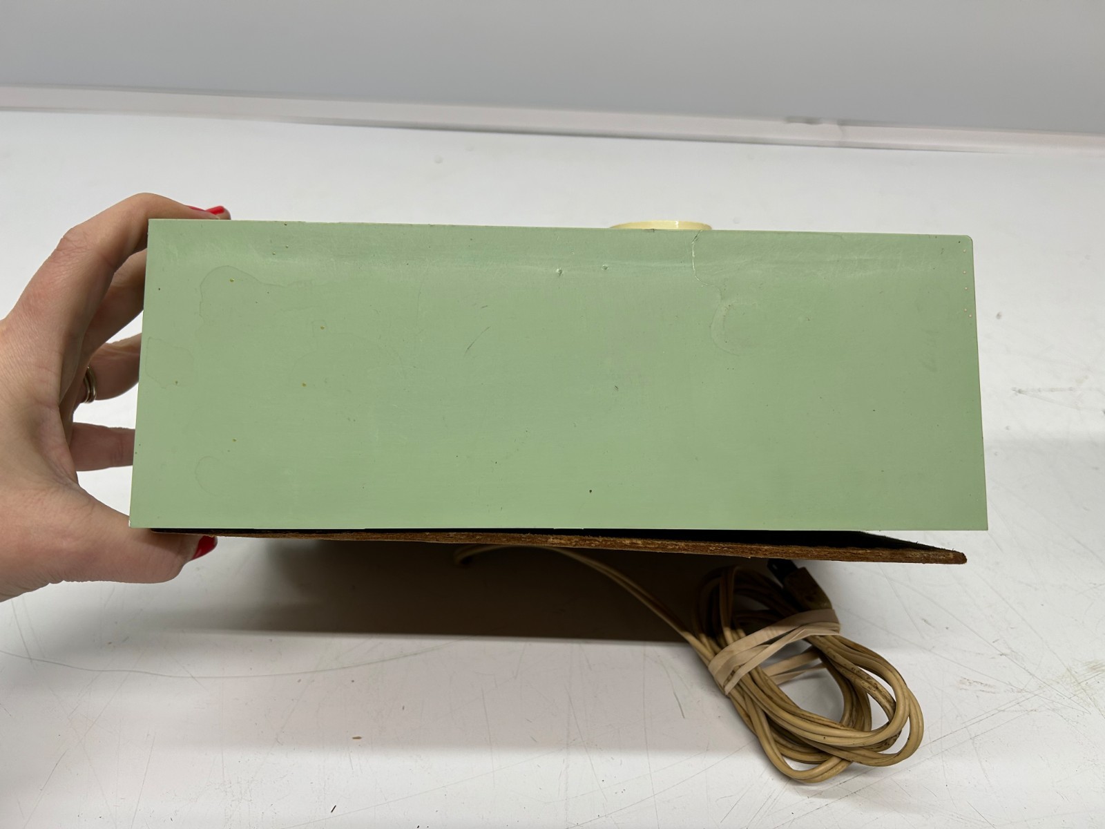 Vtg General Electric Maybe T-103A Mint AM Tube Radio MCM Powers On As Is