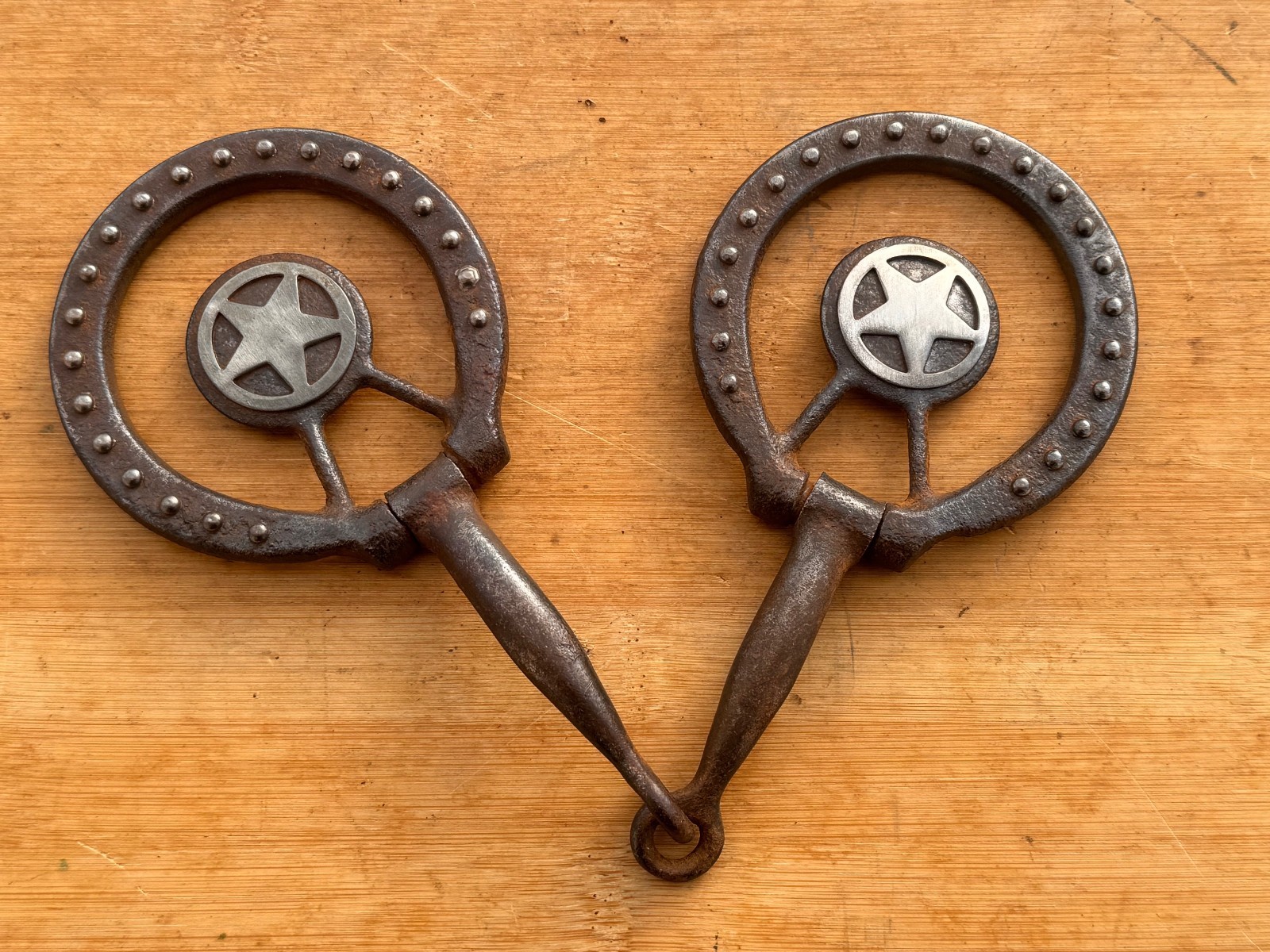 Vintage Star Concho Western Sweet Iron Snaffle Bit ~ 5"