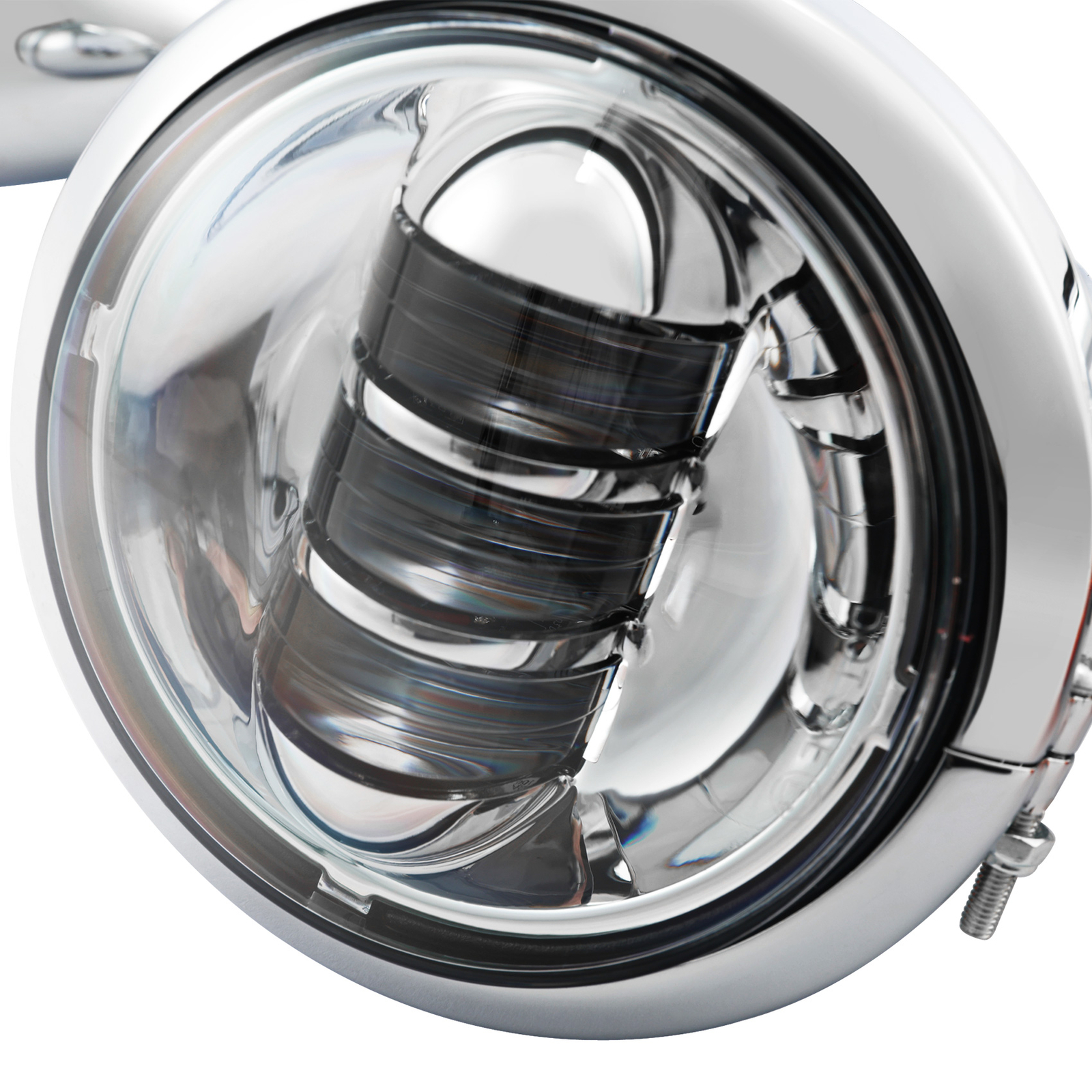 4.5" Turn Signal LED Spotlight Fog Light Bracket Fit For Harley Electra Glide US