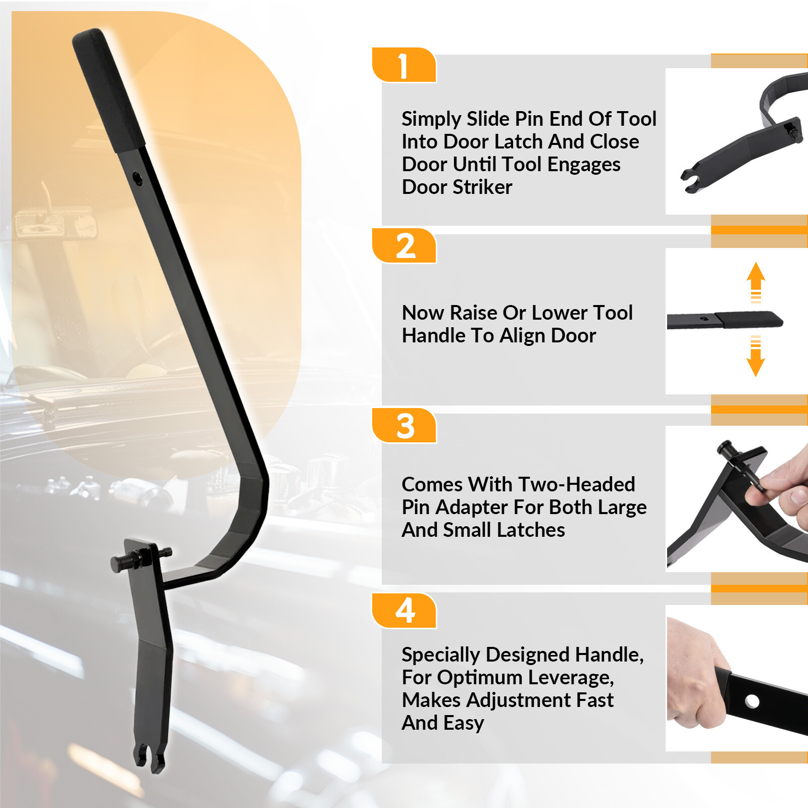 Car Truck Door Adjustment Tool Alignment For All Autobody Work Hinge Replacement