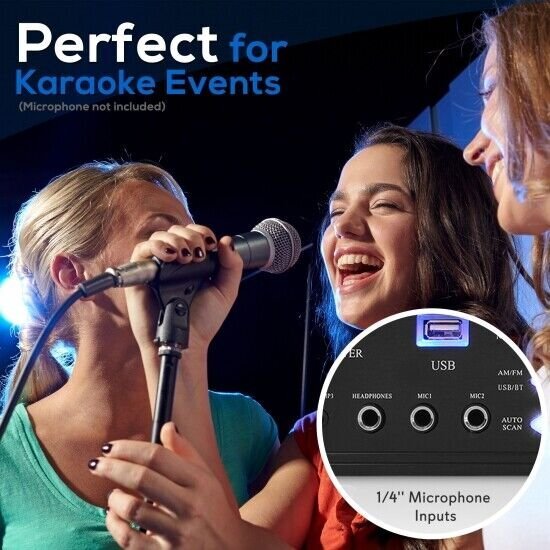 Pyle Hybrid Amplifier Receiver, 3000W / AUX,USB,RCA Inputs - Black P3301BAT