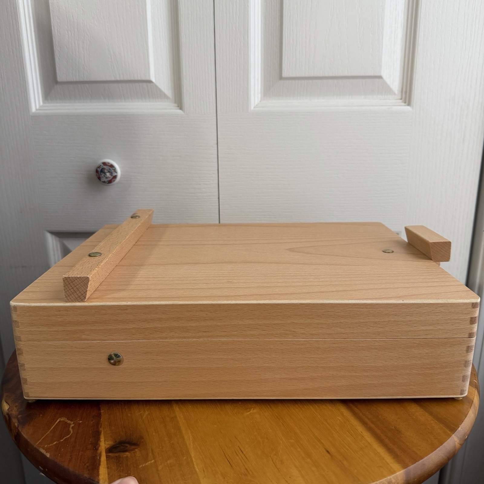 Wood Desktop Art Easel With Storage Travel Case Gifts Unisex Cottage Minimalist