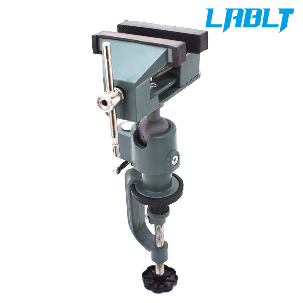 LABLT 3" Universal Table Vise Aluminum Swivel 360° Rotating for Holding Parts