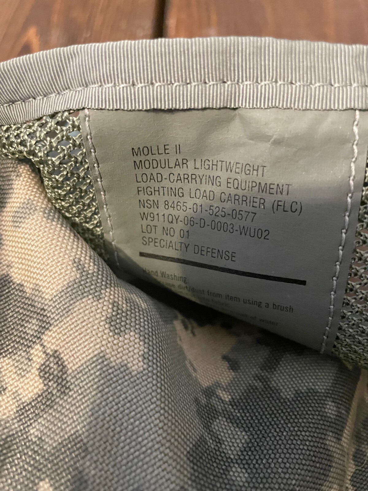 MOLLE II ACU Fighting Load Carrier VEST w/ 2 Triple Mag Pouches FLC US Army EXC