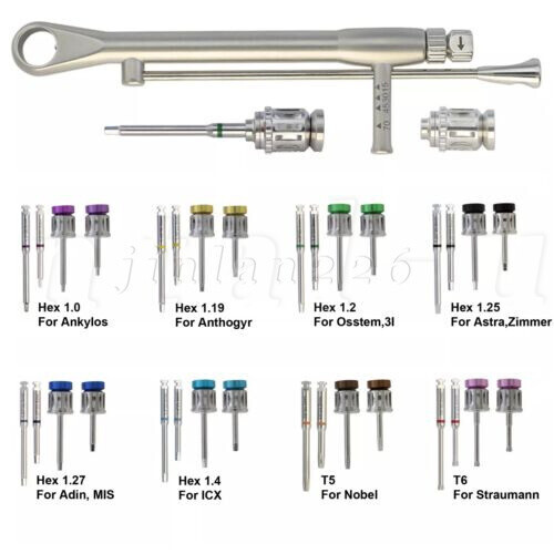 Universal Implant Prosthetic Kit Screwdriver Hex Driver Torque Wrench