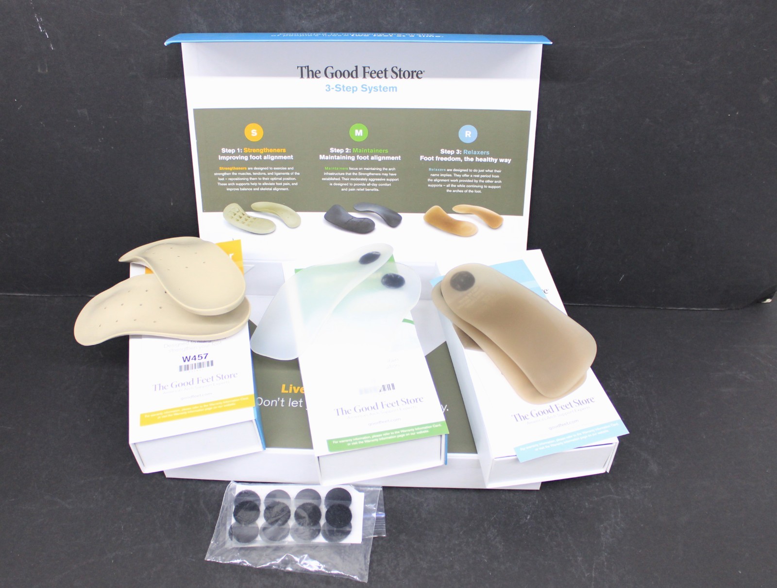 The Good Feet Store W458W Strengthener 257 Relaxer 4 Maintainer 3-Step System