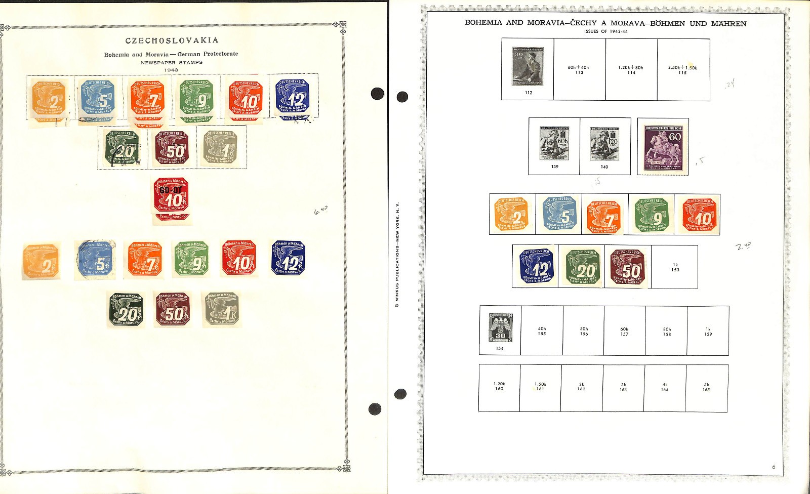 Czechoslovakia Stamp Collection on 50 Scott International Pages, 1918-1967 (BB)