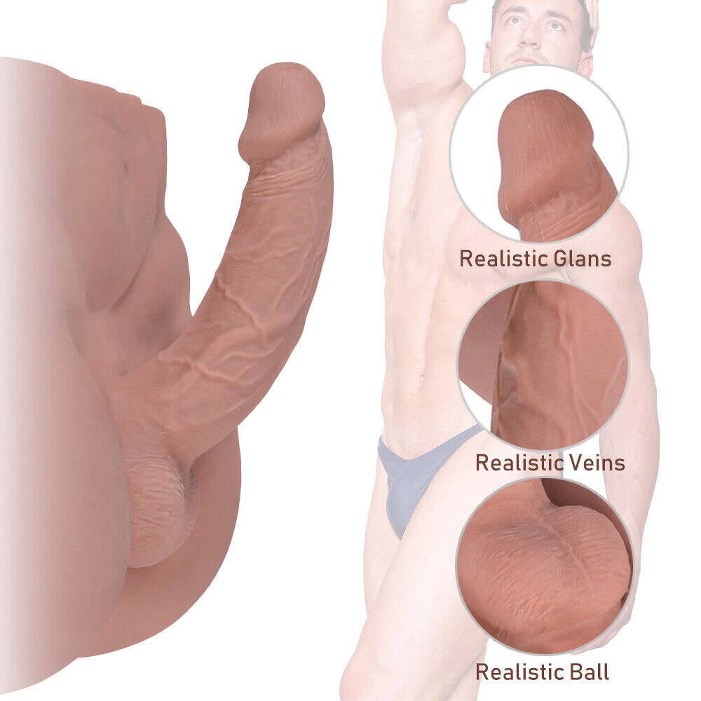 Huge Lifelike Dildo Sex Doll Male Body Torso Adult Sex Toy Big Penis For women-x