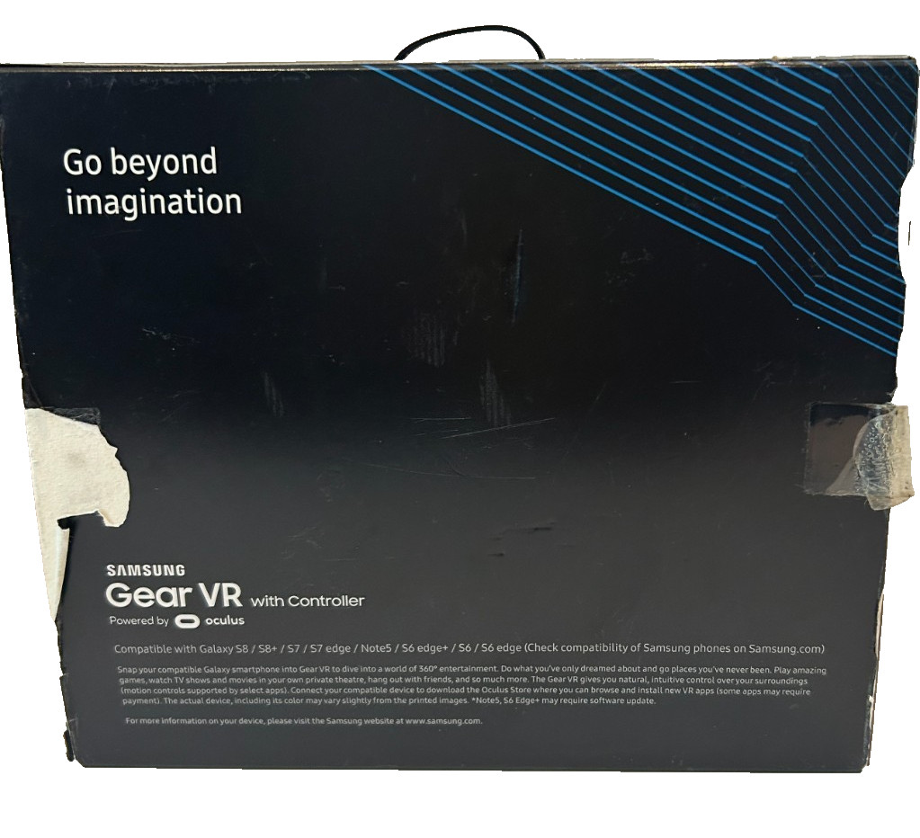 Samsung Gear VR with Controller Powered by Oculus Virtual Reality, Original Box
