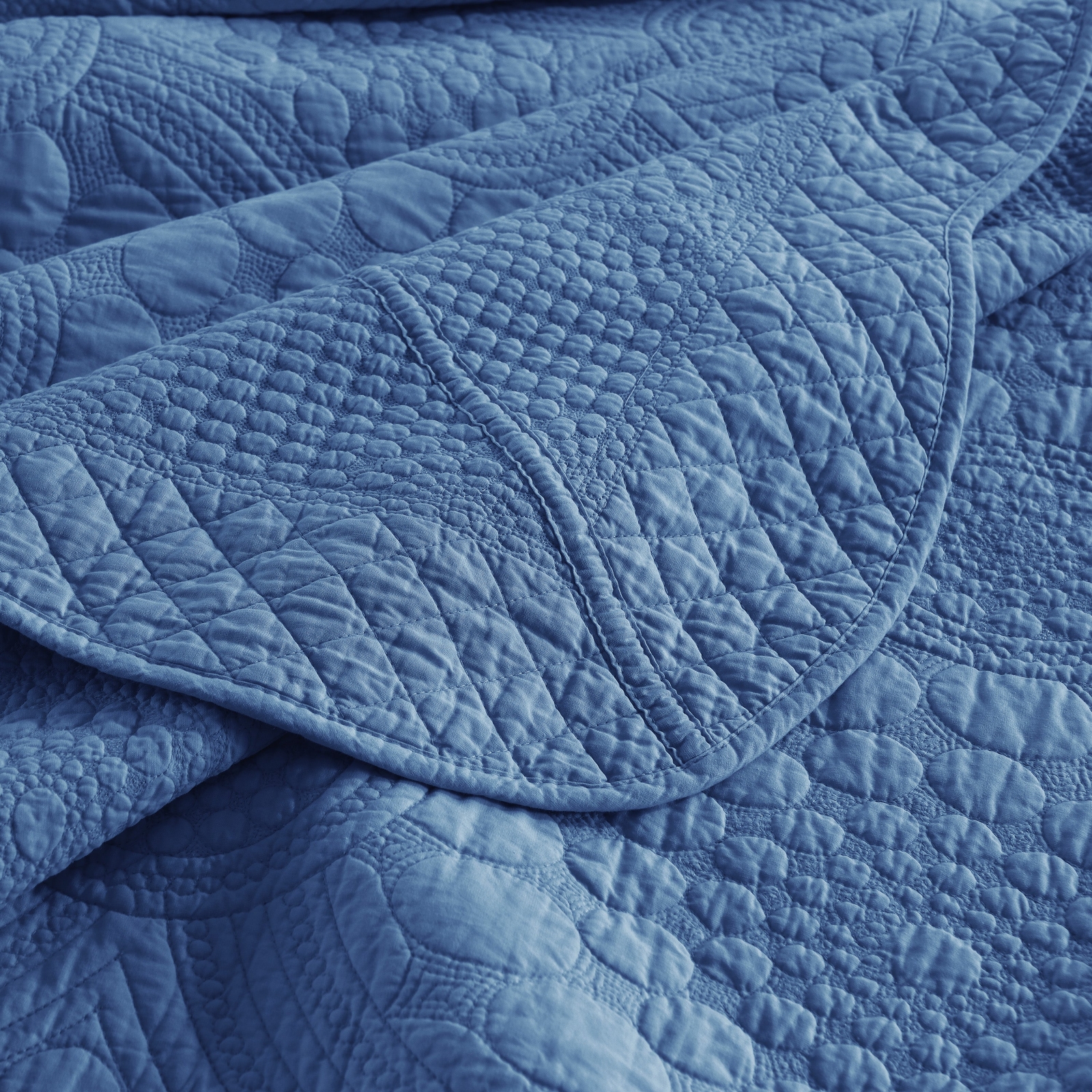 3PCS Cotton Oversized Bedspread Set Coverlet Set Lightweight Quilt Set