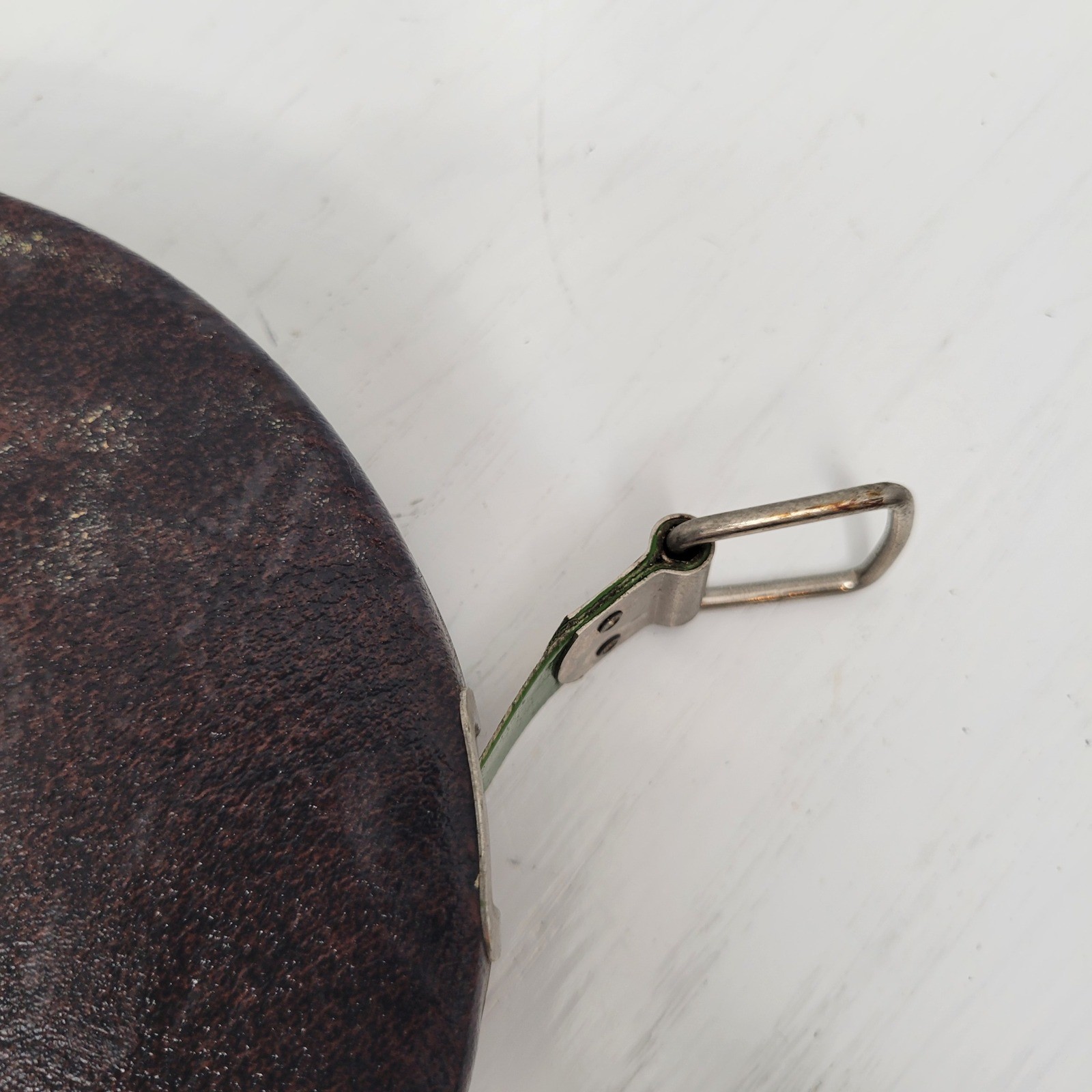 Vintage Lufkin 100' Hi-Line Non-Metallic Tape Measure Model 406 Brown Case