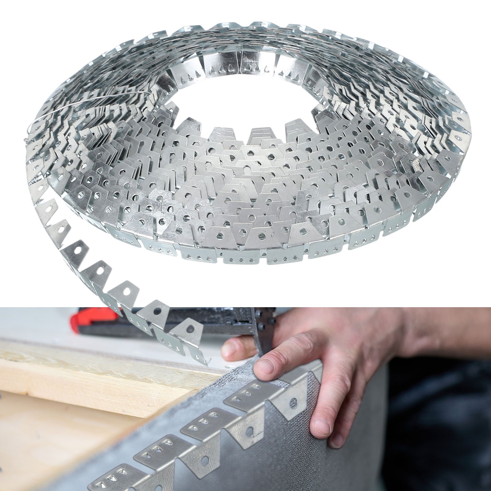 33ft Upholstery Metal Tack Strips, 1 Pcs Upholstery Sofa Curve Ease Grip