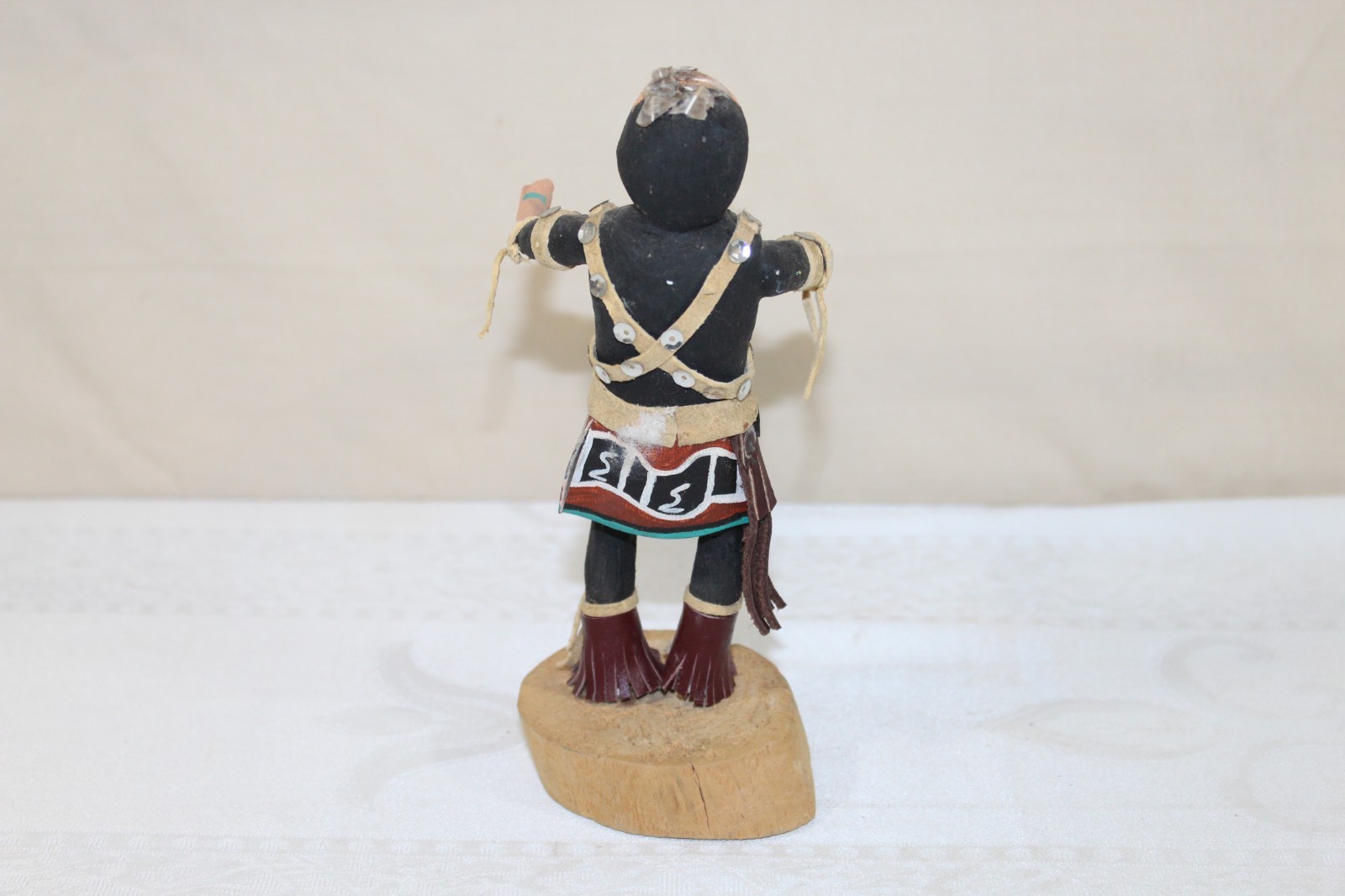 Vintage Hopi Pueblo 7.25" Kachina Doll "Snake Dancer" Signed with Losses