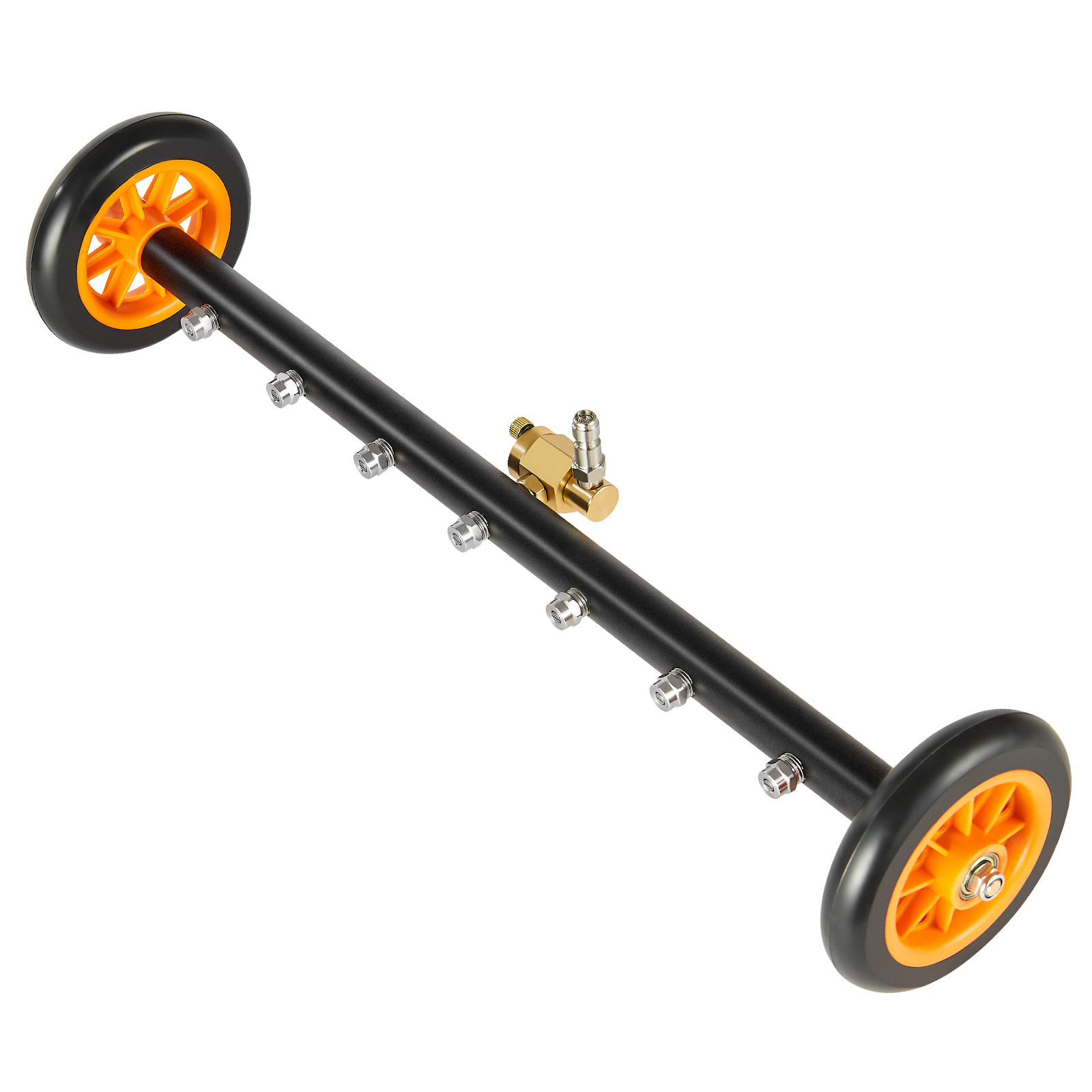 24" Pressure Washer Undercarriage Cleaner with 2 Wheels 2 Extended Wands