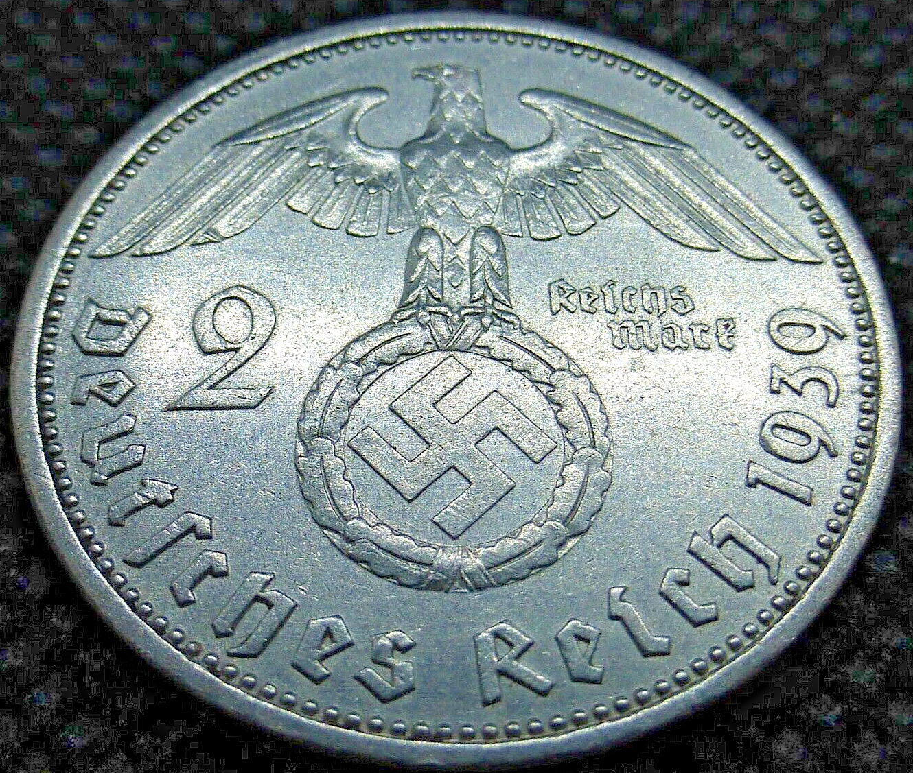 *3x Silver Coin Year Set* Rare Third Reich WW2 2 Reichsmark Hindenburg Lot