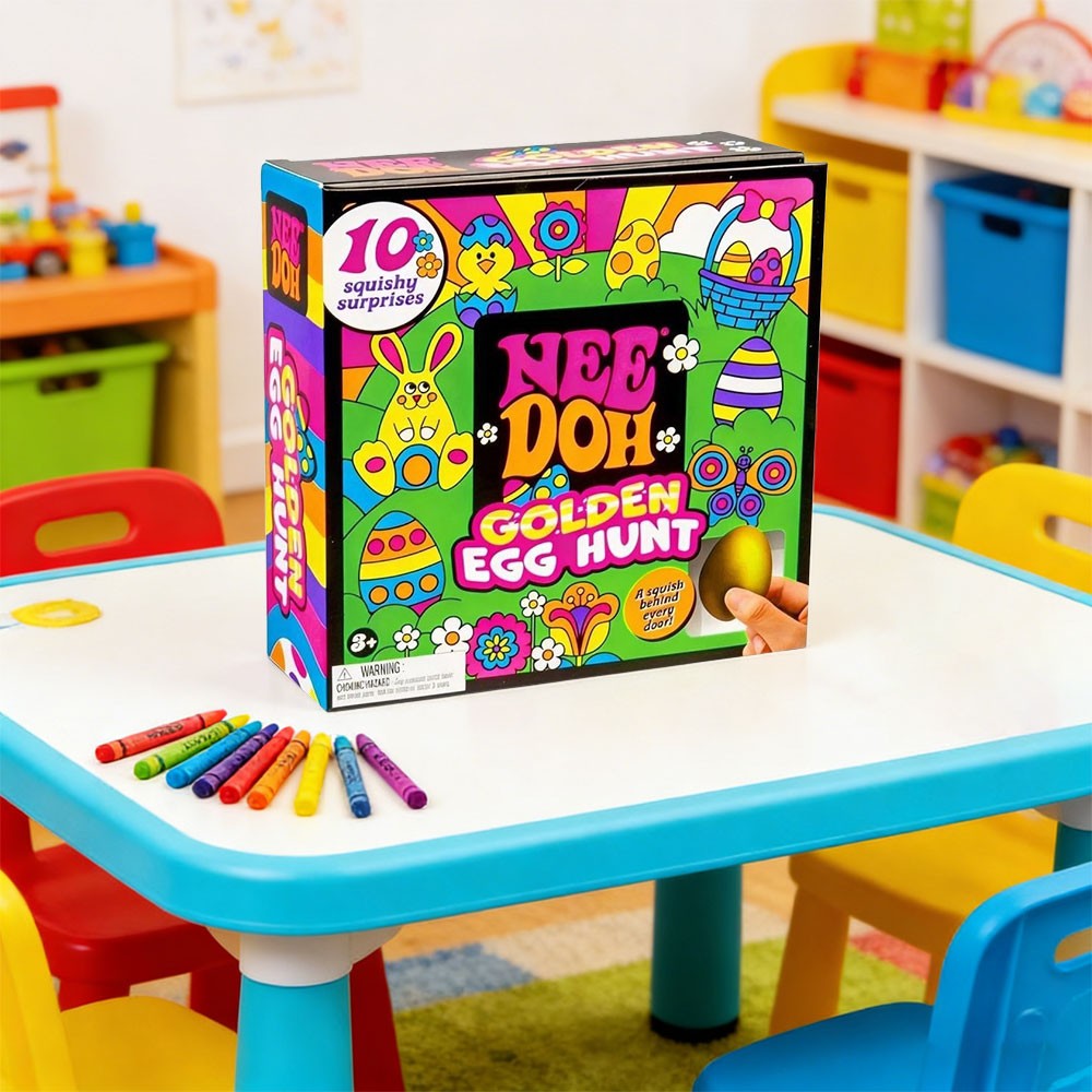 NeeDoh Easter Golden Egg Hunt Mystery (10 Squishy Surprises!) Toy Gift New