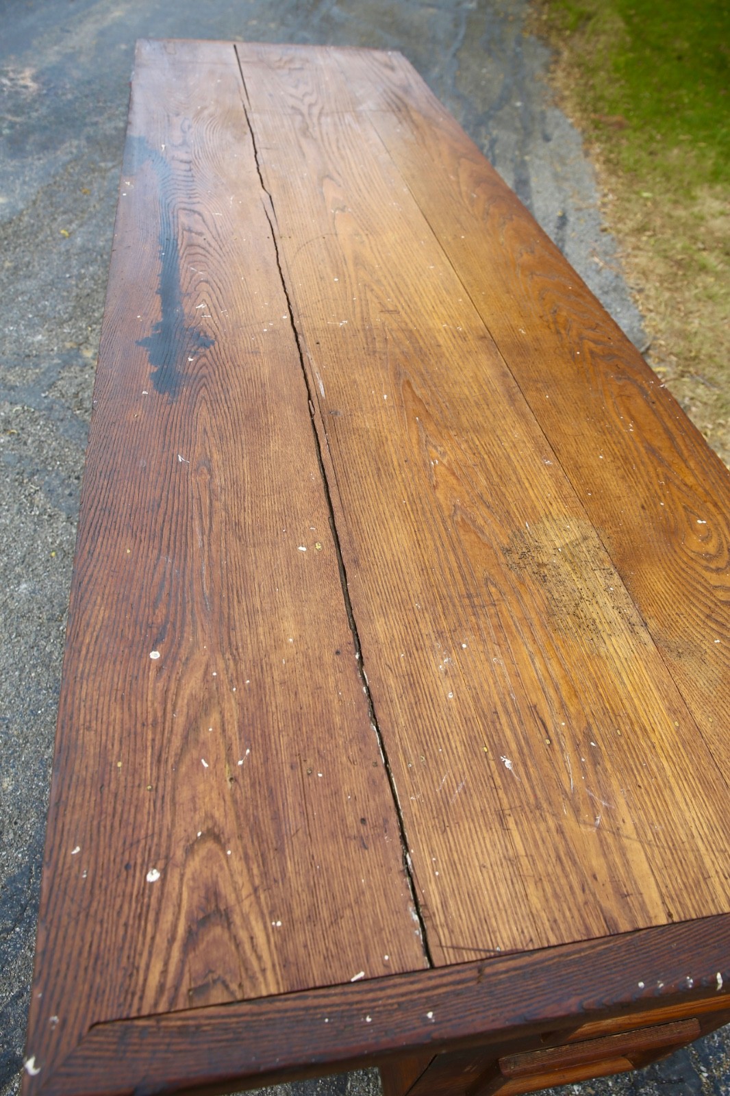 Antique store counter wood bar kitchen island countertop vintage industrial