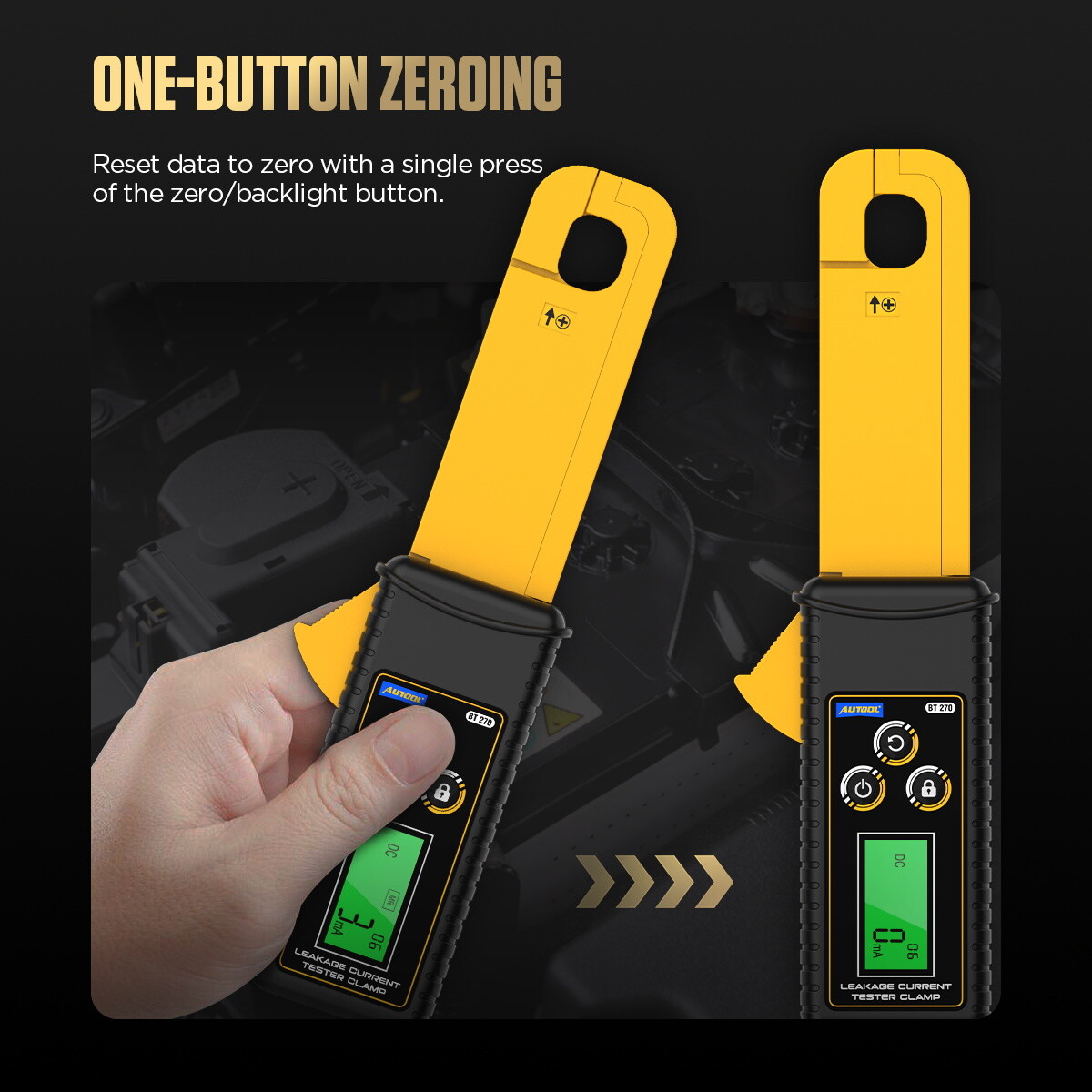 Handheld Digital Leakage Current Clamp Meter AC DC Wireless Low Current Clamp