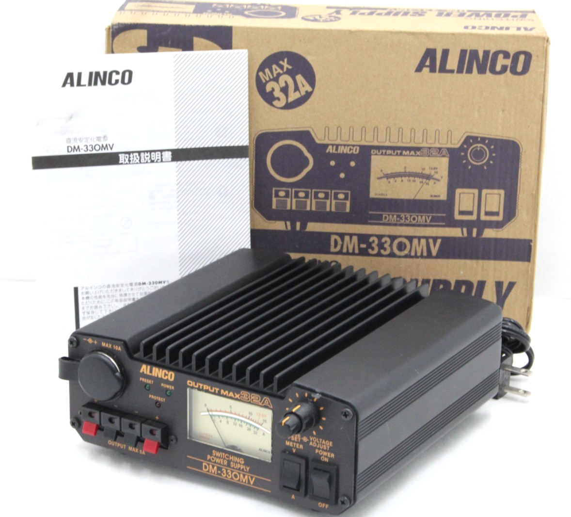 ALINCO DC DM-330MV Stabilized Power Supply 32A + Box Excellent Cond.
