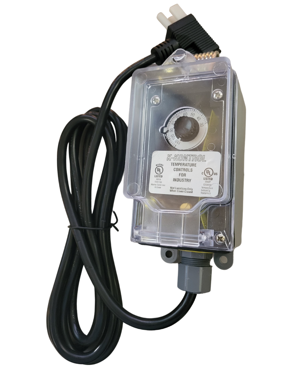 KP16110-A-M Thermostat - Piggyback Plug – Adjustable from 0°F to 80°