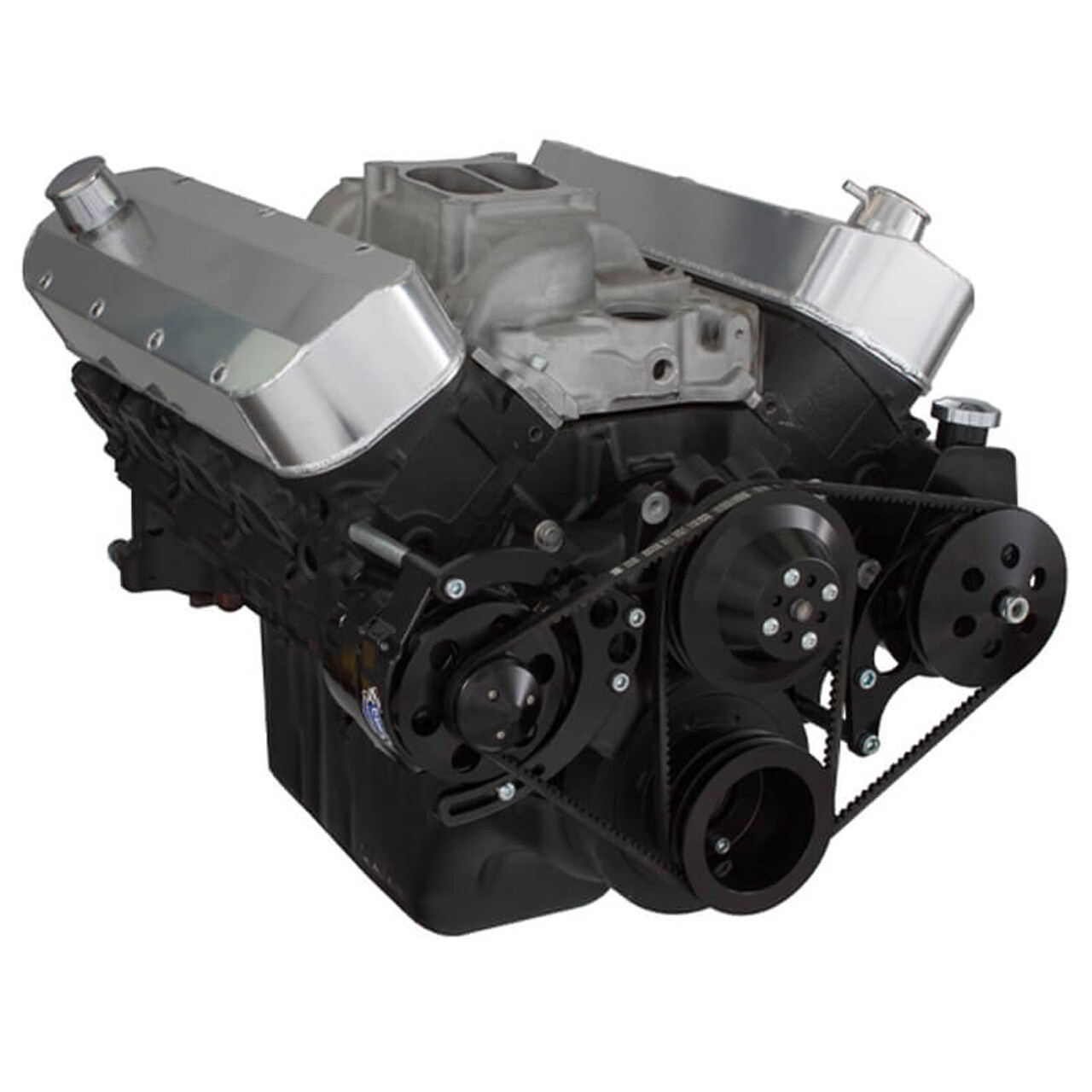 Chevy Big Block Black V-Belt Kit Power Steering Alternator BBC 454 LWP PS 427