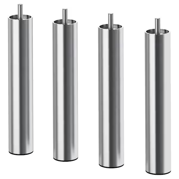 Ikea BJORLI Legs Stainless Steel - 7 7/8 " Set of 4 for Furniture 002.996.94