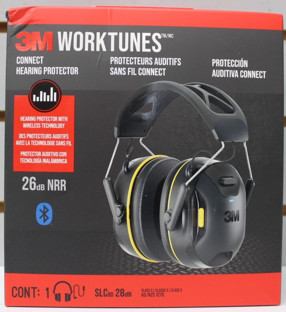 3M WorkTunes Connect Wireless Hearing Protection Bluetooth 90570-DC Headphones