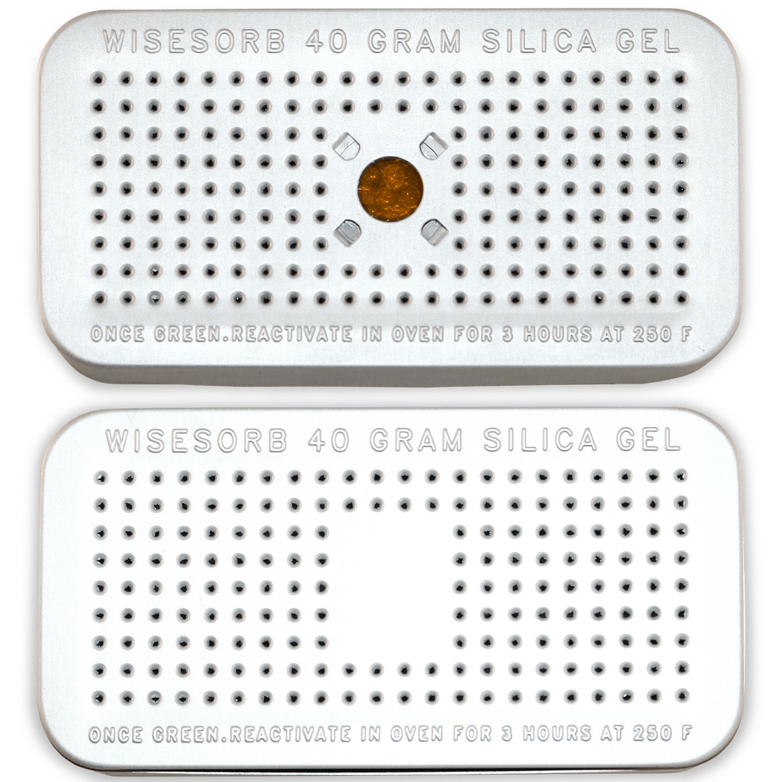 40 Gram 10 Pack Silica Gel Canister Reusable Indicating Desiccant Dehumidifier