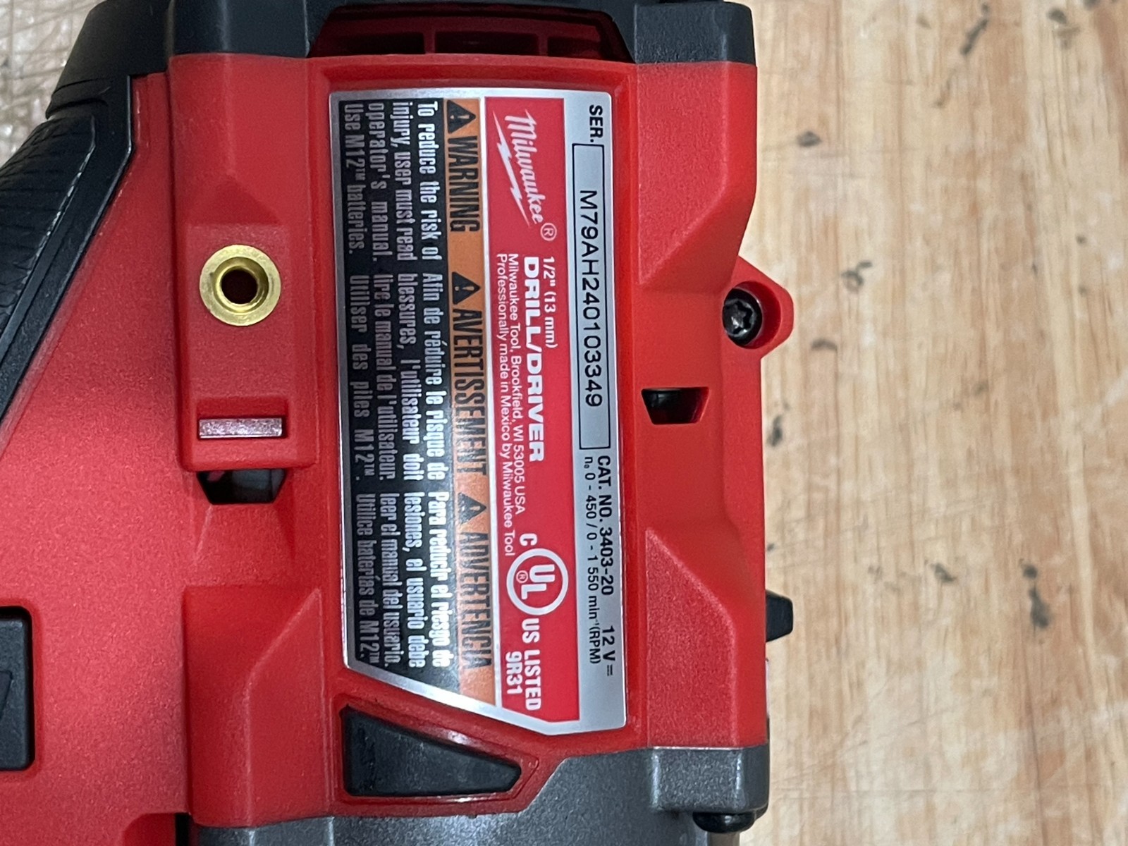 Milwaukee 3404-20 M12 FUEL Cordless 1/2 in. Drill/Driver - Red/Black