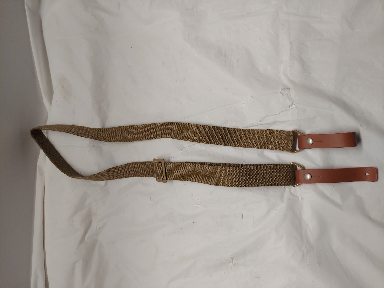 Chinese Military Style SKS Sling Canvas Strap Type 56 Khaki Wide Ends New