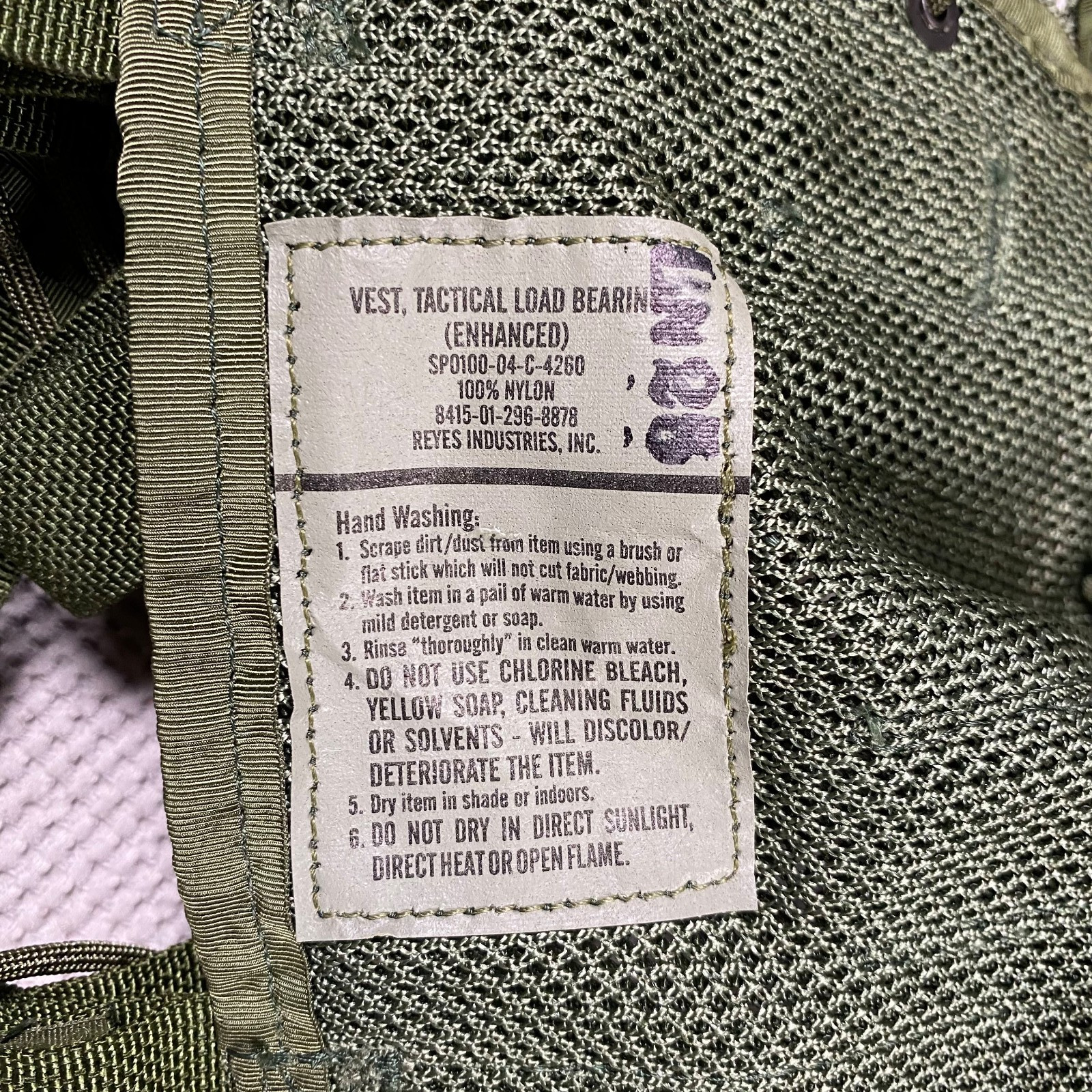 USGI Enhanced Load Bearing Vest LBV Woodland CAMO M81 Tactical LBV88 BDU ALICE