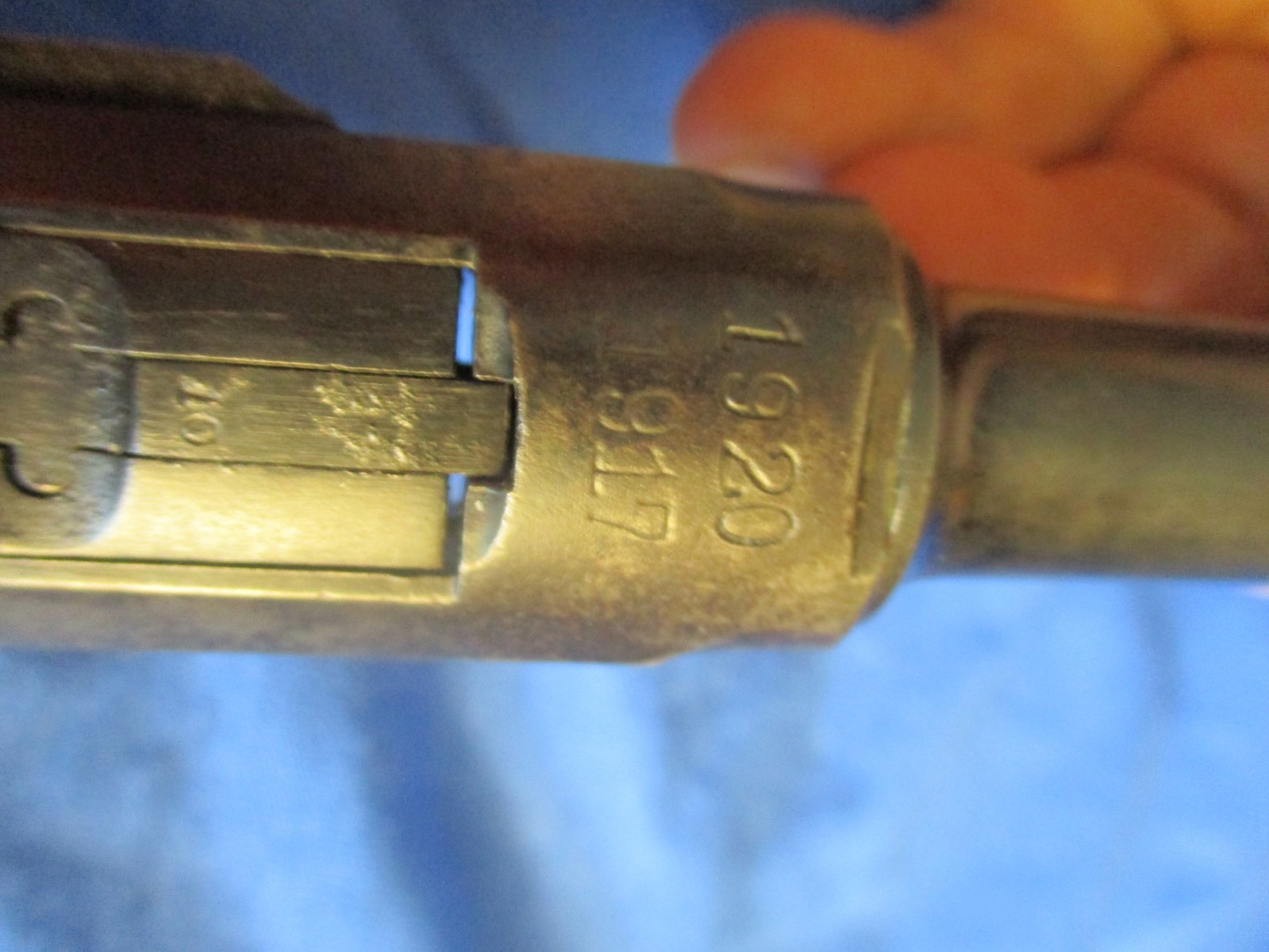 WW-1 1917 DWM P.08 Luger 9mm Slide, Toggle And Barrel Assembly non match Parts !