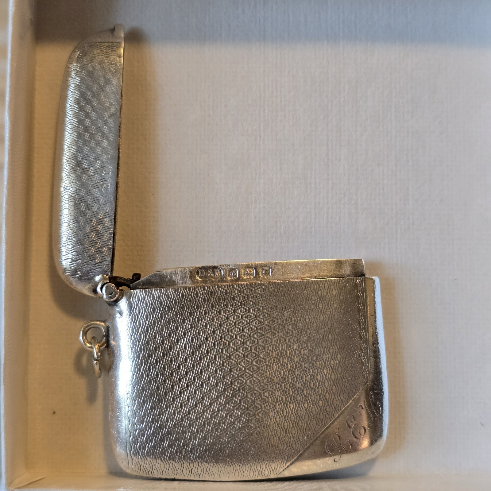 Antique Deakin & Francis Vesta Case Match Safe Holder Sterling Circa 1913 London