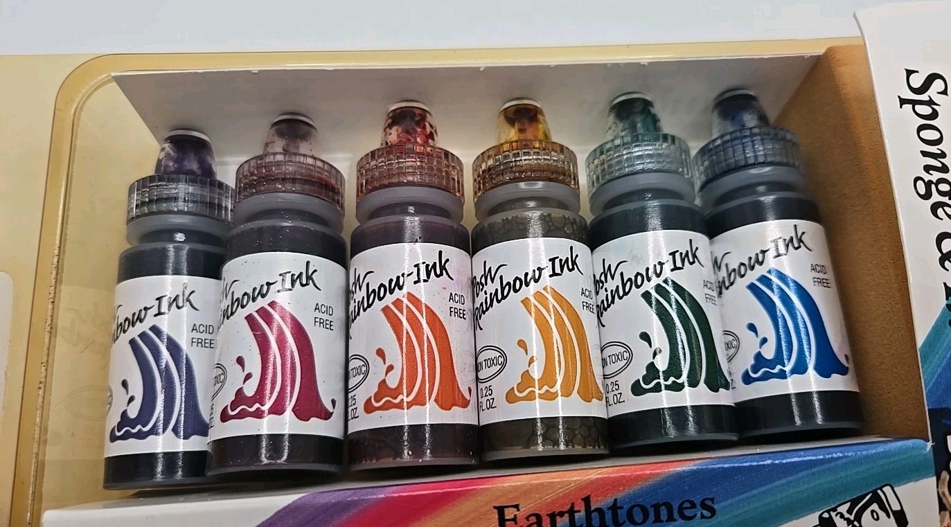 Posh Impressions Inkabilities Earthtones Rainbow Sponge & Inks Dee Gruenig