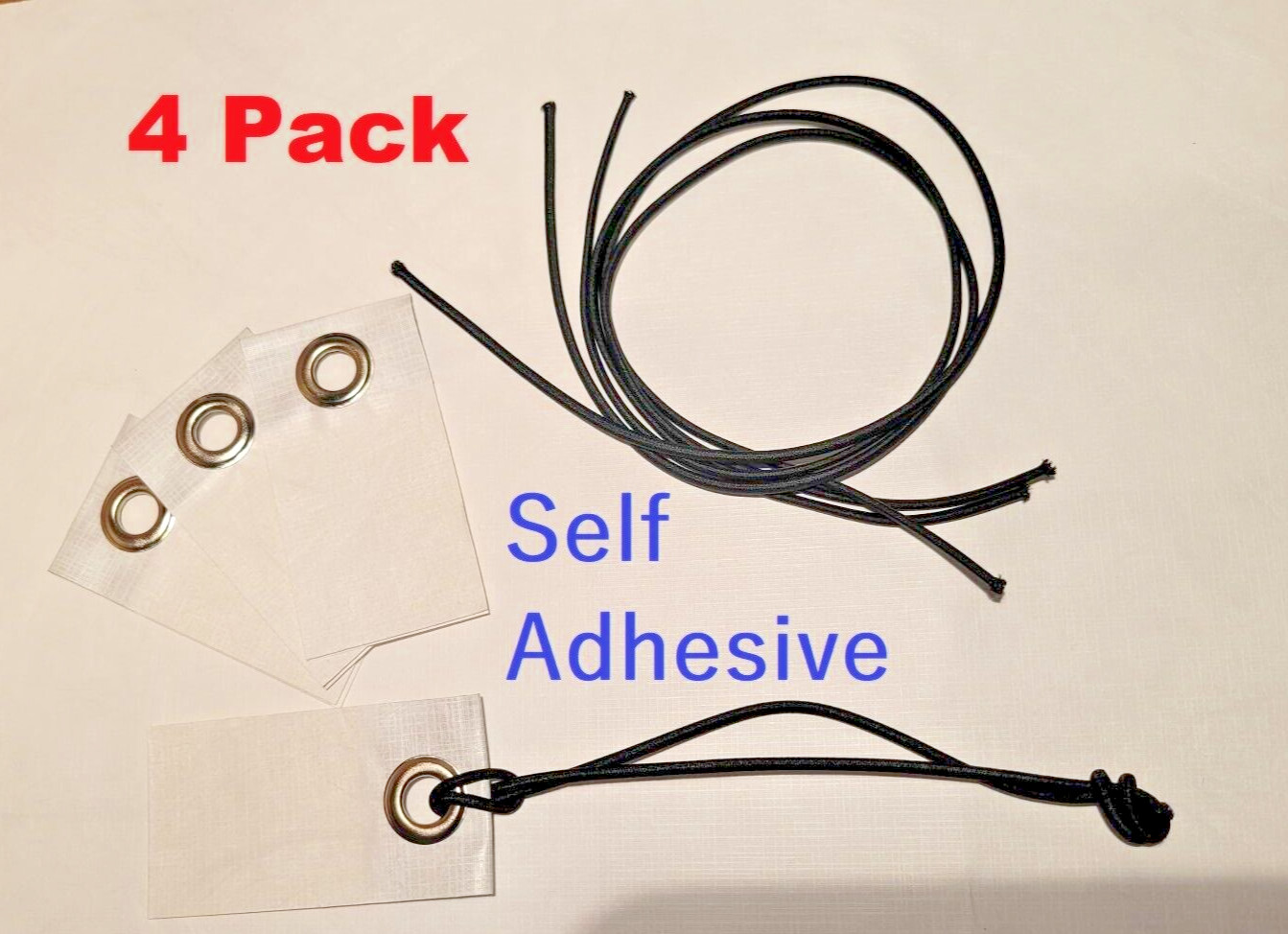 Grommet Tabs w/ Ties for Tyvek Homewrap Ground Sheet ~ Tent Footprint ~ Tarp