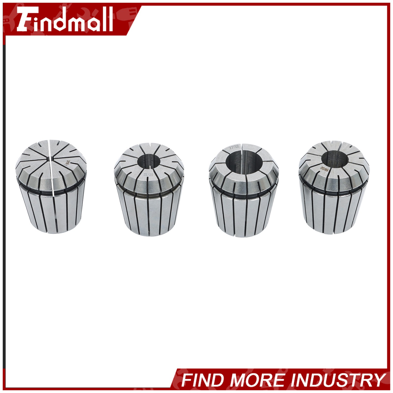 Findmall ER40 29Pcs Collet Set High Precision CNC Spring Collets