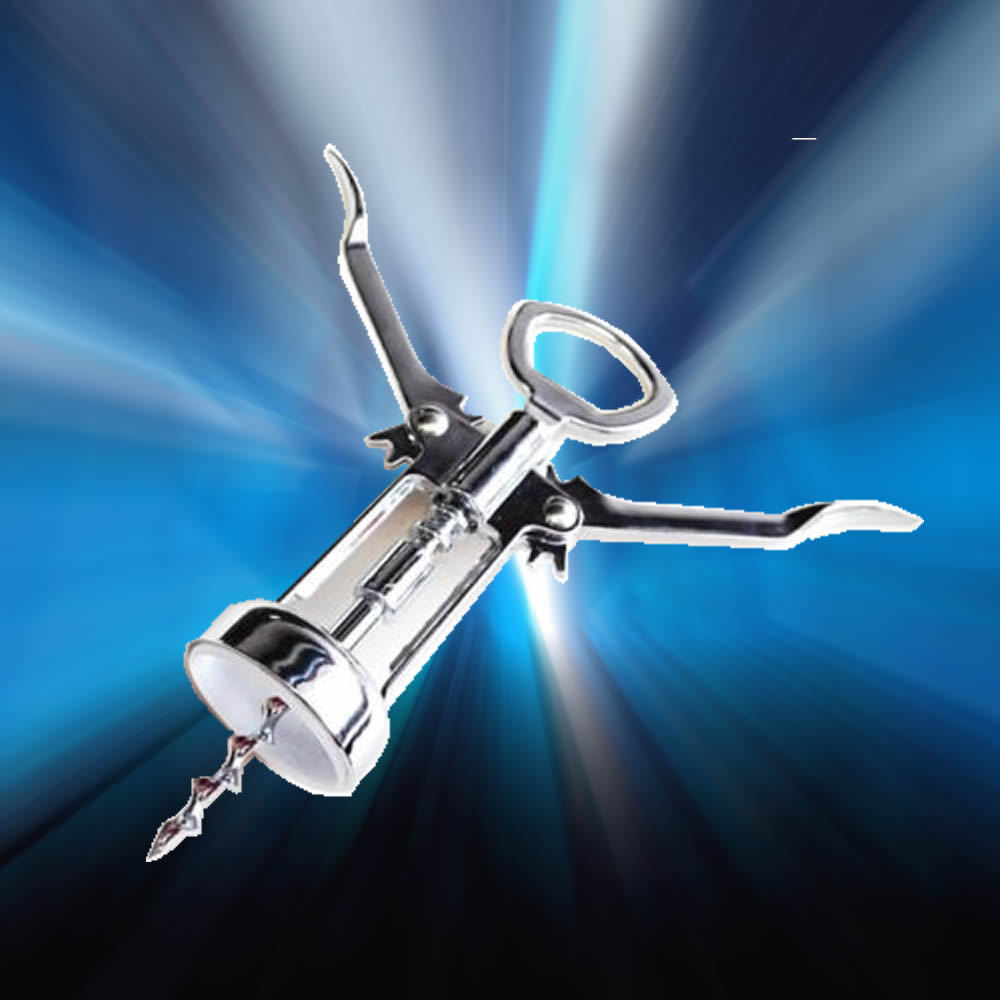 Wing Style Wine Bottle Corkscrew - Wine Cork Puller - Bar Champagne Opener tool