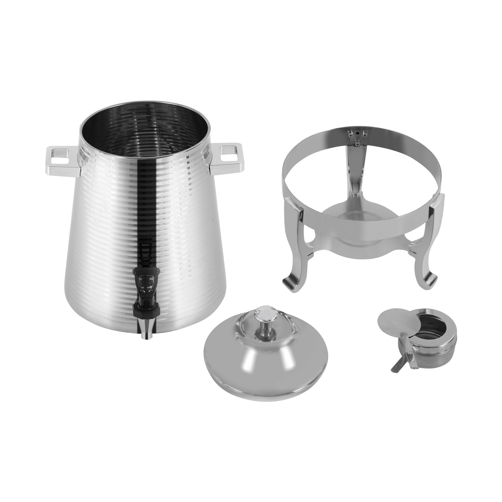 13L Beverage Dispenser Stainless Steel Hot Drink Dispensing Container with Stand