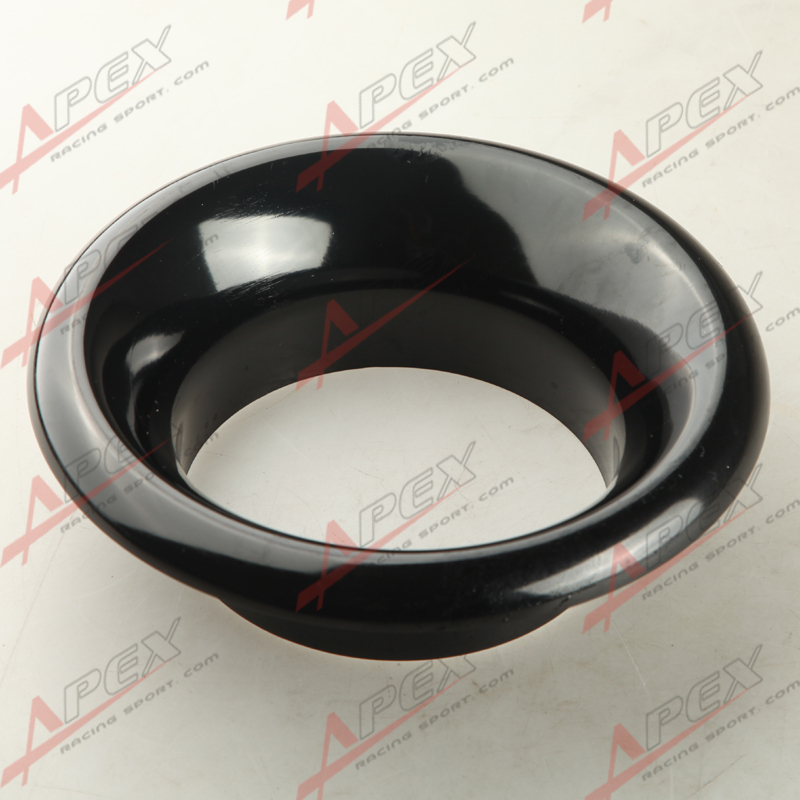 5" Inch Short Ram/ Cold Air Intake Turbo Horn Velocity Stack Adapter Black