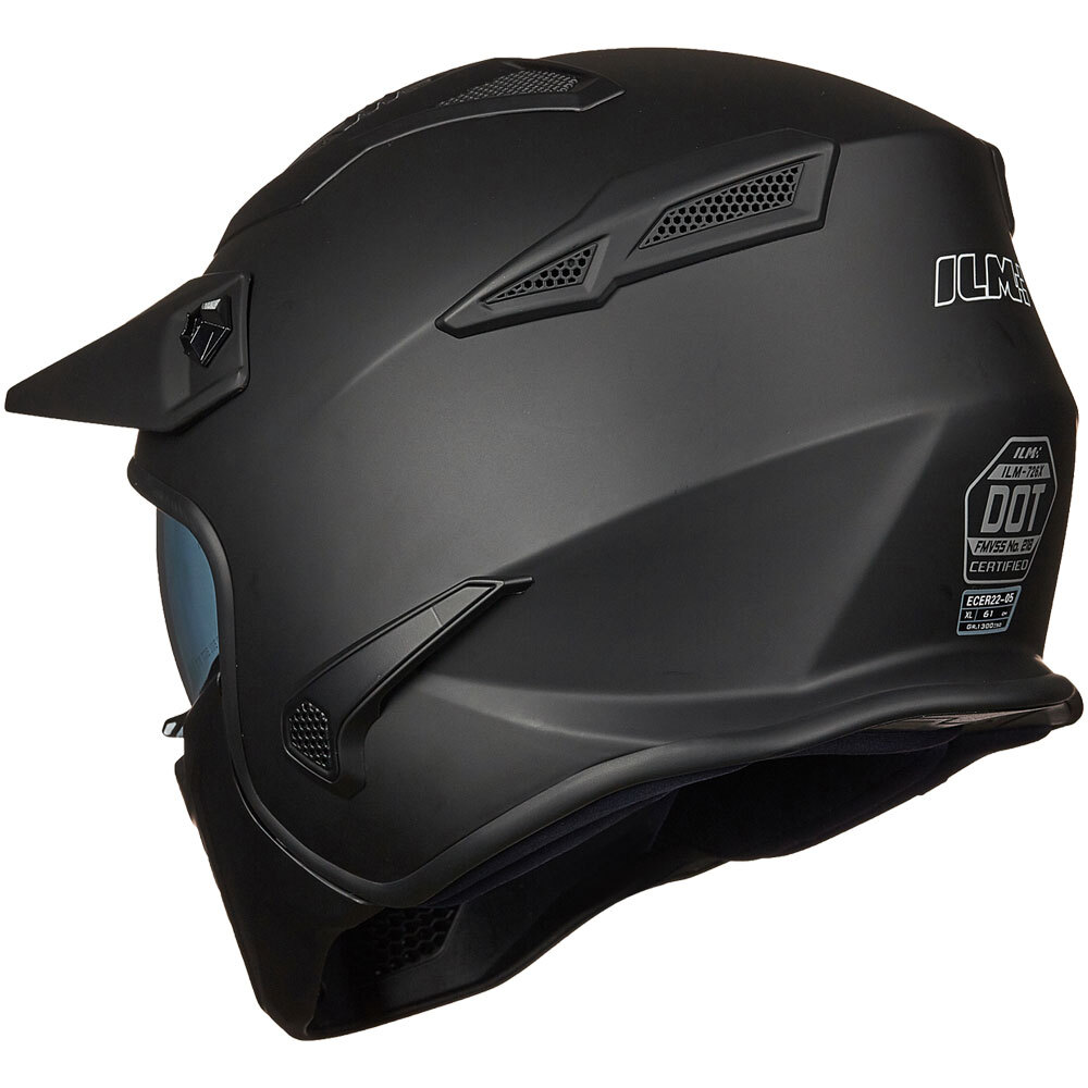 ILM Seller Refurbish Open Face 3/4 Motorcycle Half Helmet Moped ATV Scooter DOT