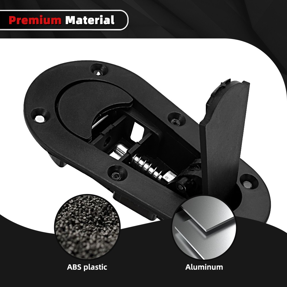 Universal Racing Car Flush Mount Quick Release Hood Latch Pin No Key Locking Kit