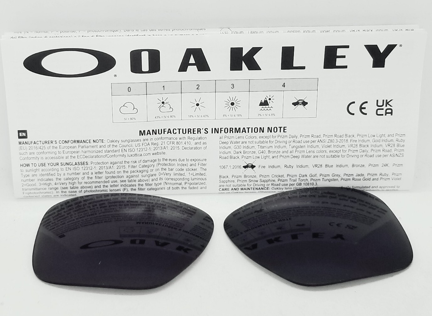 Oakley SLIVER XL replacement WARM GREY sunglasses LENSES New OEM! (OO9341)